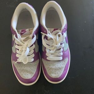 Women Purple Grey Nike Dunks